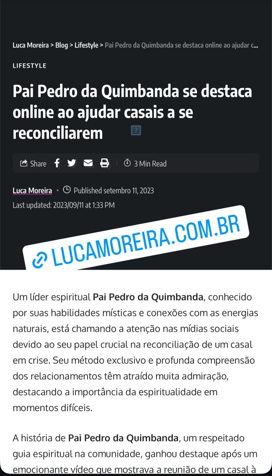 Reportagem mostra como os rituais espirituais do Pai Pedro têm transformado vidas.